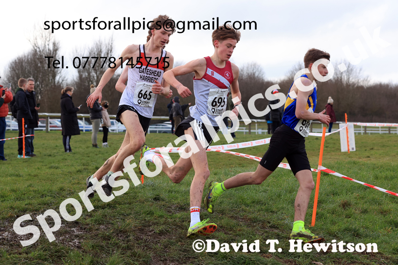 Mens Under-17s 2026 Northern Cross Country Champs., Pontefract Racecourse, Pontefract. Photo: David T. Hewitson/Sports for All Pics